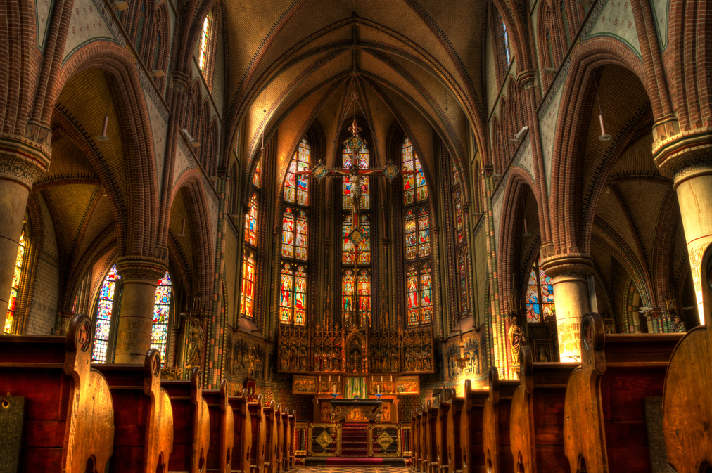 Brown Cathedral Interior